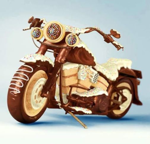 chocolate motorbike cake